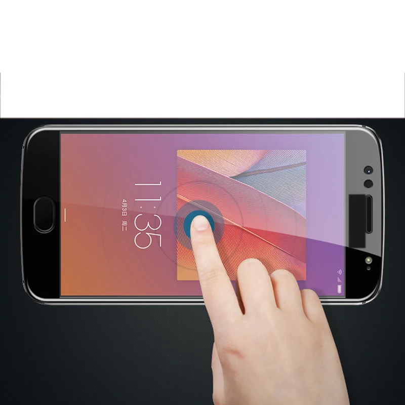 Изогнутое закаленное стекло с полным покрытием для Moto G5S защитная пленка против