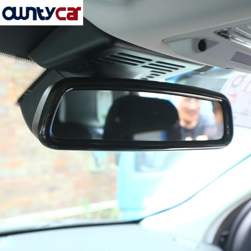 

Black Ash Wood Trim Interior Rearview Mirror Frame Cover For Land Rover Discovery Sport LR4 For Range Rover Evoque Sport Parts