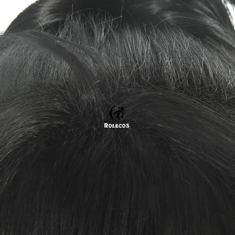 

ROLECOS Anime Dororo Cosplay Hair Hyakkimaru Cosplay Black Hair Men Synthetic Hair Cosplay Headwear