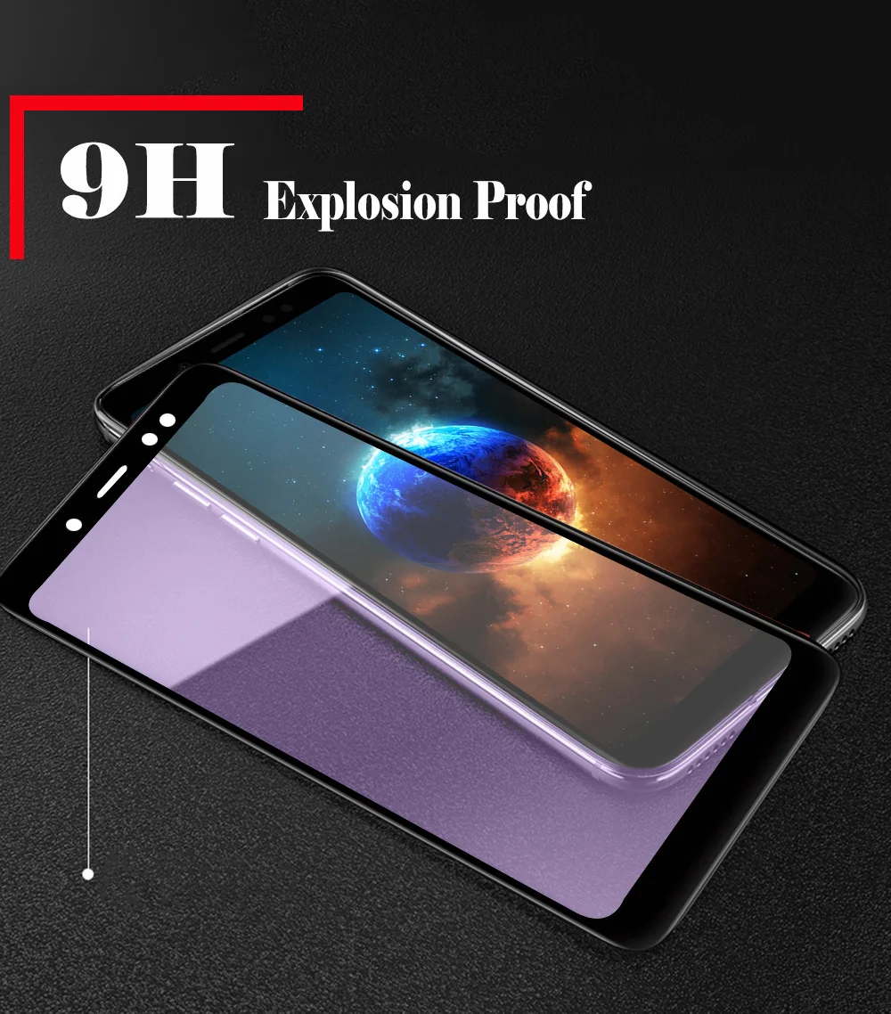 Полное покрытие стекло для Redmi note 5 стекло Анти-взрыв полный экран Защитная пленка для xiaomi Redmi note 5 стекло глобальная версия 5,99