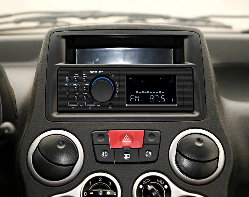 Автомобильный радиоприемник Bluetooth Авторадио 12 в автомобильный стерео радио FM Aux вход приемник зарядка SD USB In-dash 1 din автомобильный MP3 мультимедийный плеер
