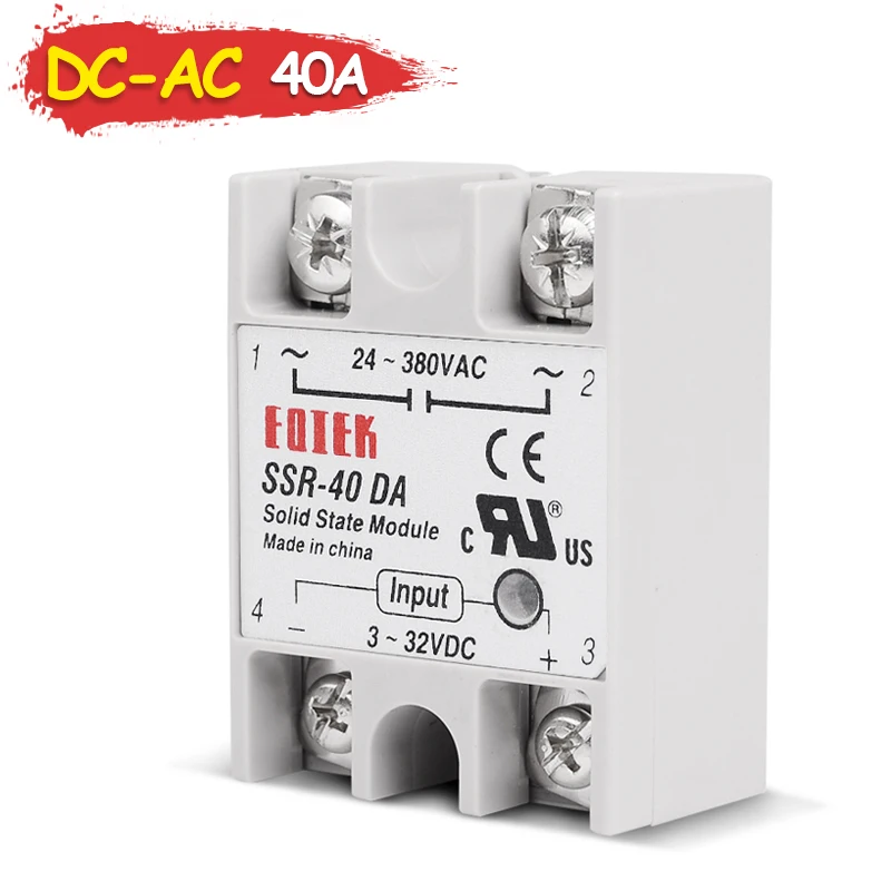 Элегантная защита термостатическое промышленное реле 40A DC В AC Singh Phase SSR