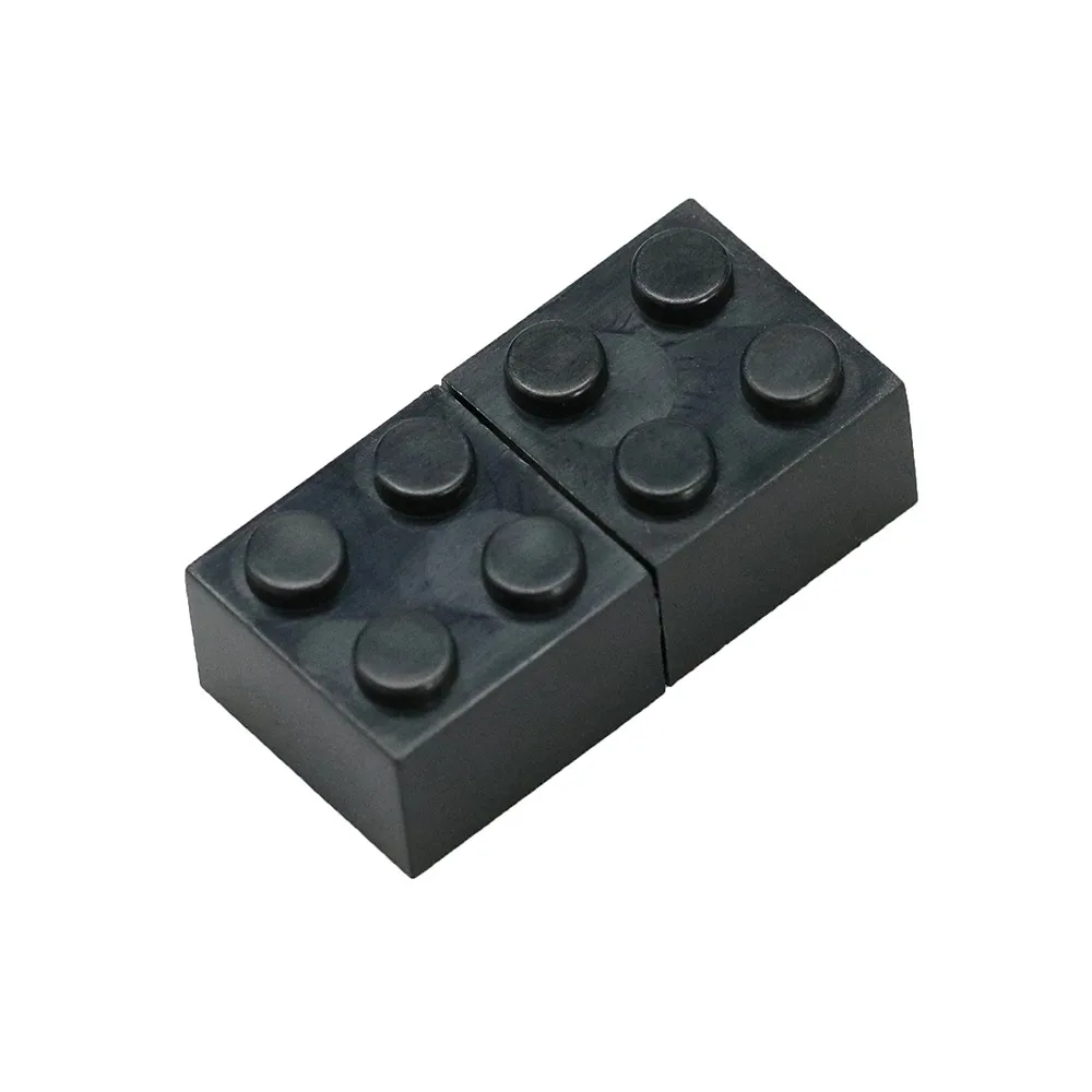 black Игрушечный кирпичный флеш-накопитель 128G USB флеш-накопитель 64GB пластиковая строительный блок-флешка, подарок 32GB флеш-накопитель USB в режиме реального объема - Цвет: black