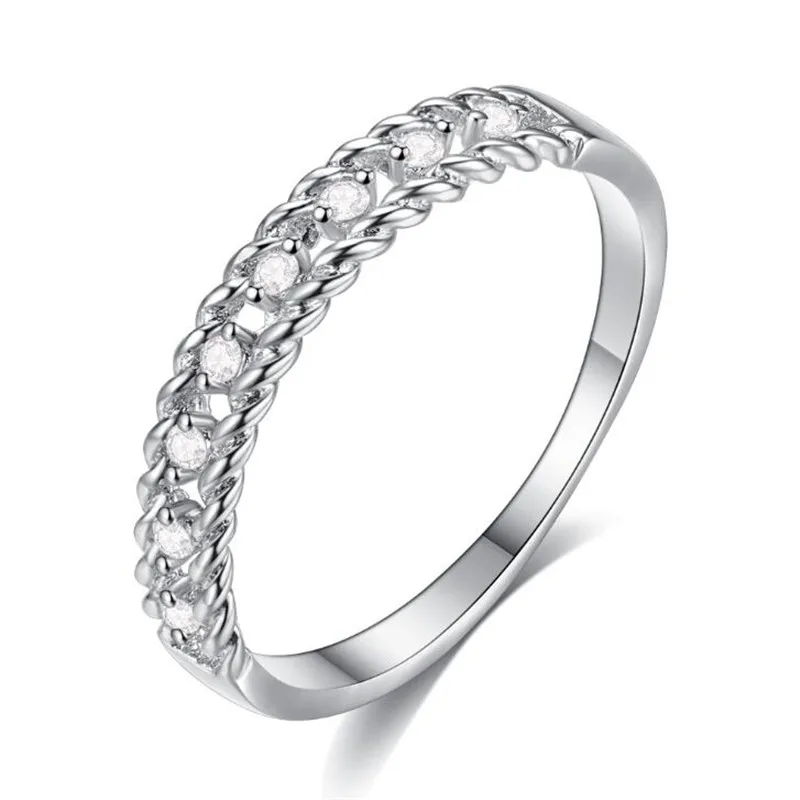 Модные Простые Кольца из циркона для мужчин и женщин | Украшения аксессуары