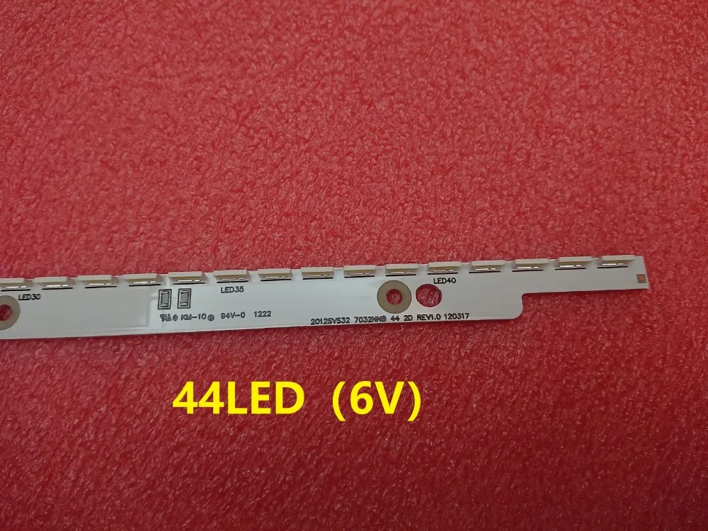 44 светодиодный* 6V 406 мм светодиодный полосы для samsung UA32ES5500 UE32ES6100 S светодиодный 2012svs32 7032nnb 2D V1GE-320SM0-R1 32NNB-7032 светодиодный-MCPCB