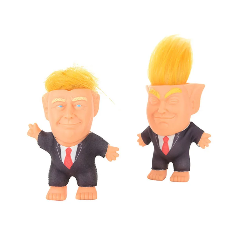 Горячая Трамп силиконовые Фигурка Тролля Творческий моделирование кукла ручной