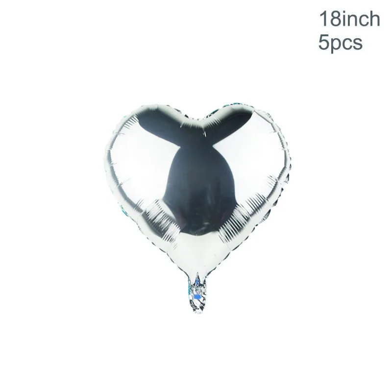 Silver heart LAPHIL 14 шт. Синий Розовый латексный воздушные шары для дня рождения воздушный шар День Рождения украшения детский душ для мальчиков и девочек вечерние сувениры - Цвет: Silver heart