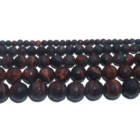 wholesale faceted natural stone red tiger eye round beads 4 6 8 10 12 mm pick size for jewelry making diy bracelet necklace