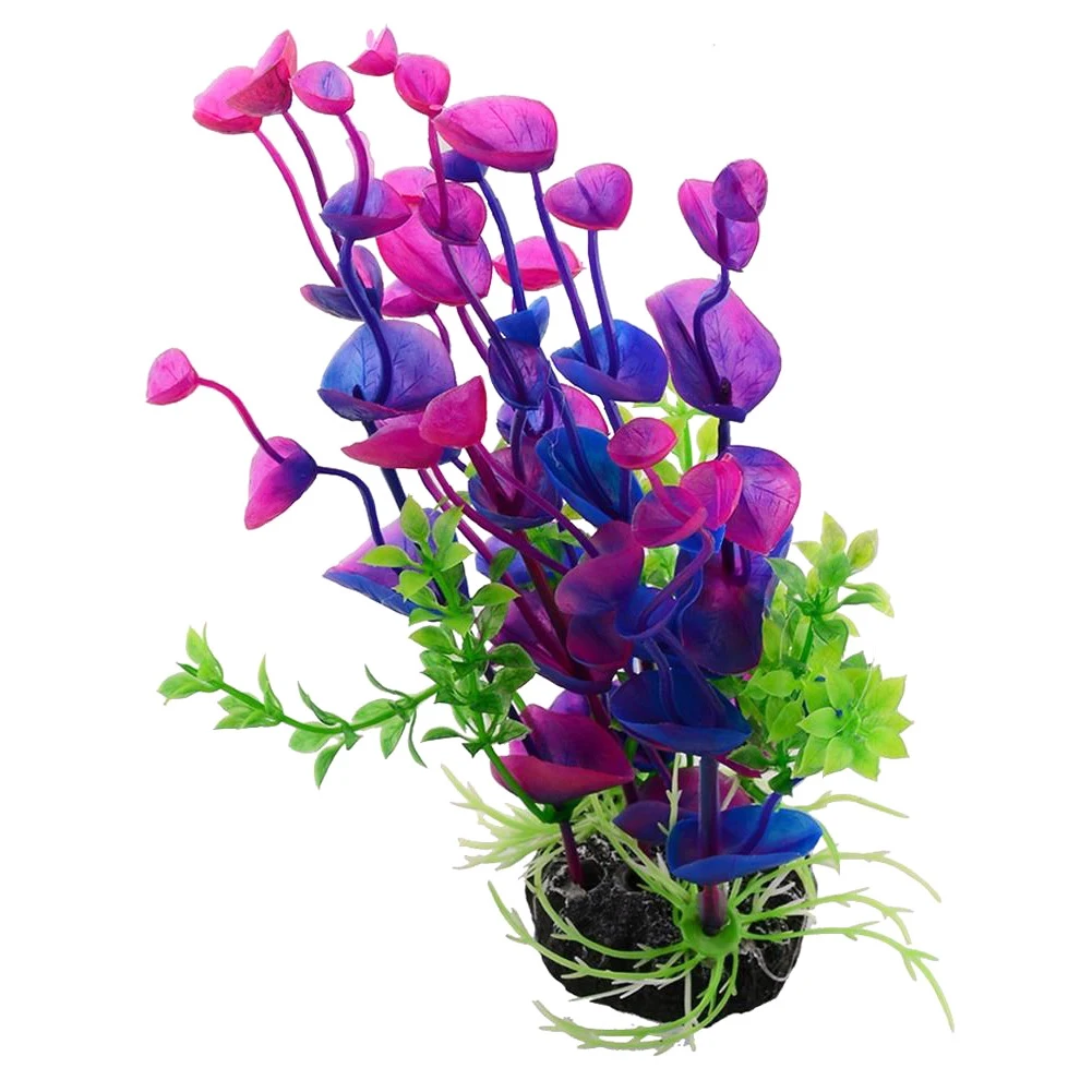 Искусственный Имитация цветочных растений аквариум украшения для