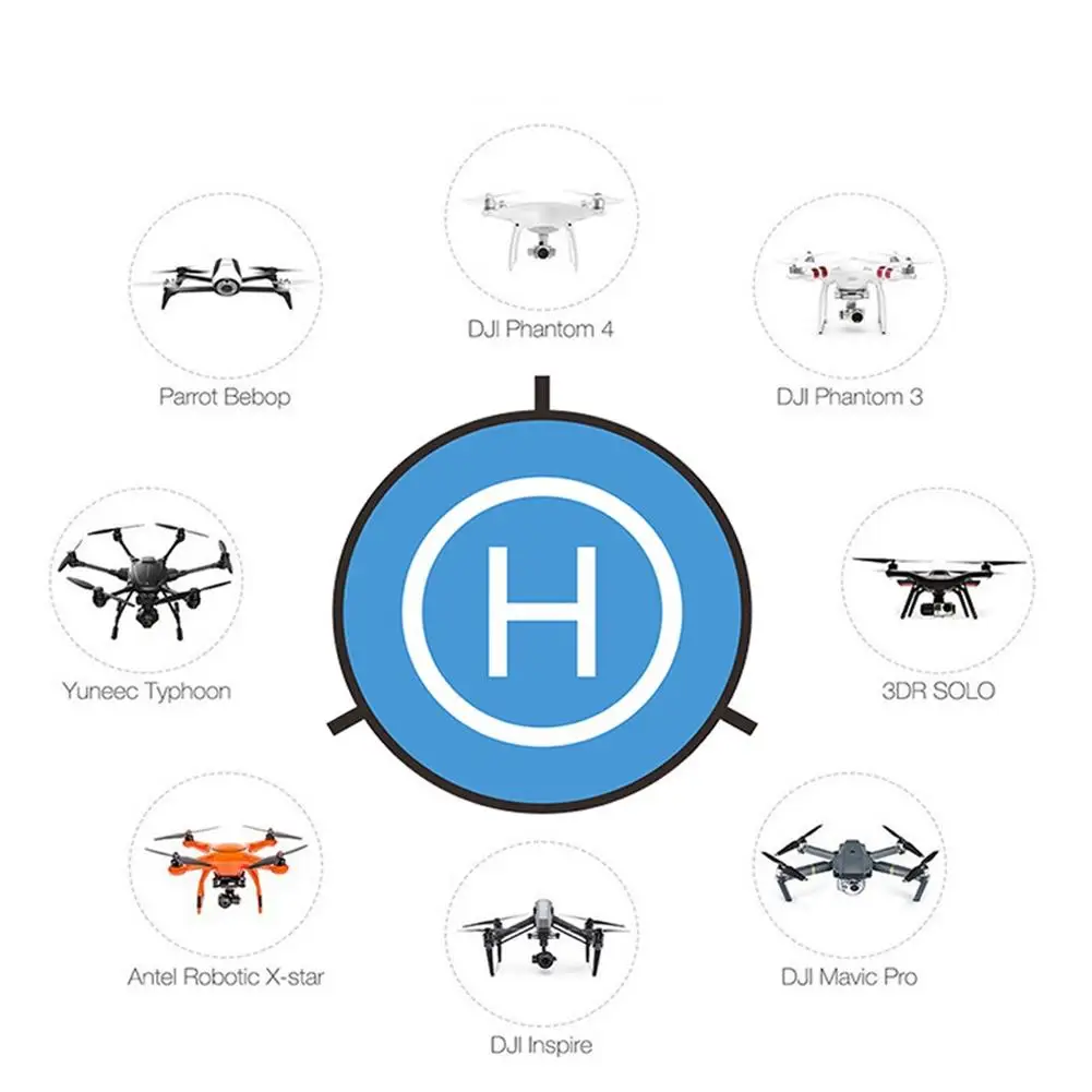 LeadingStar 110cm RC Drone Launch Pad Quadcopter Helicopter Waterproof Mini Portable Landing Helipad For Racing Acce | Игрушки и хобби