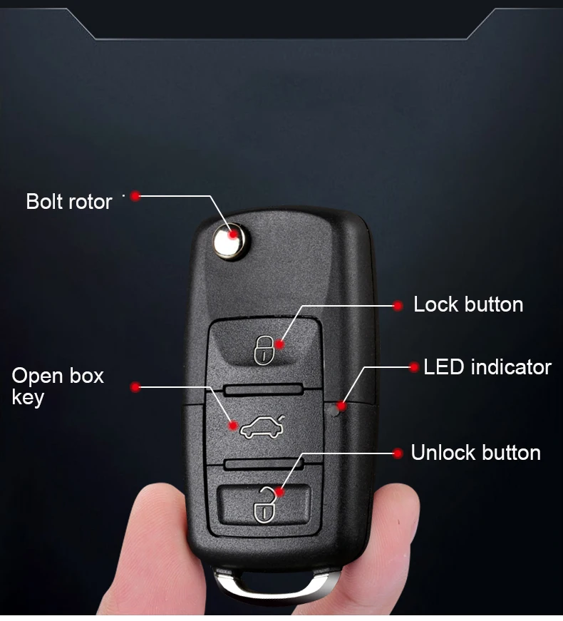 Автомобильный Противоугонный замок Автомобильная сигнализация односторонняя