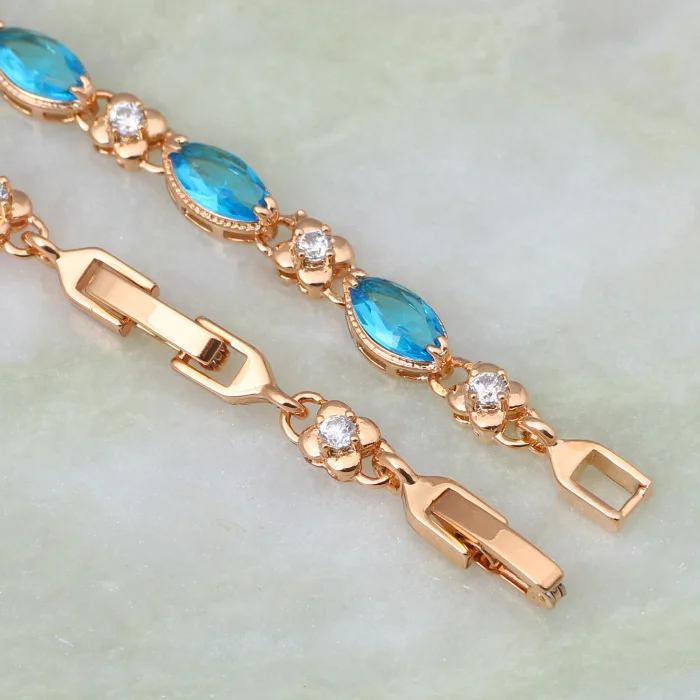 Ювелирные изделия из золота Браслеты & браслеты для запястья Небесно Голубой