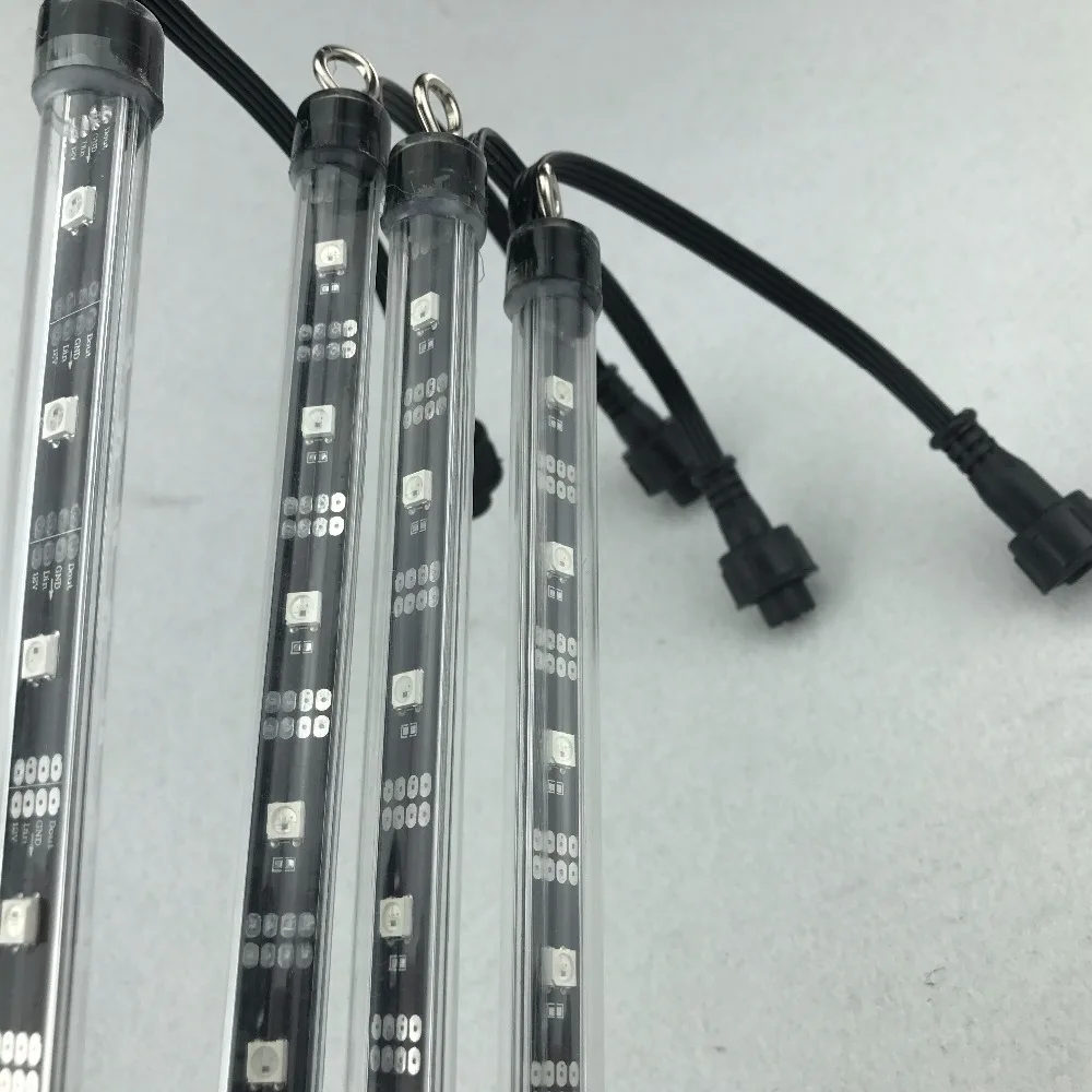 16 мм DC12V Адресуемая 0 5 м длинная 3D WS2812B RGB лампа трубка Метеор 32 шт. светодиоды/16