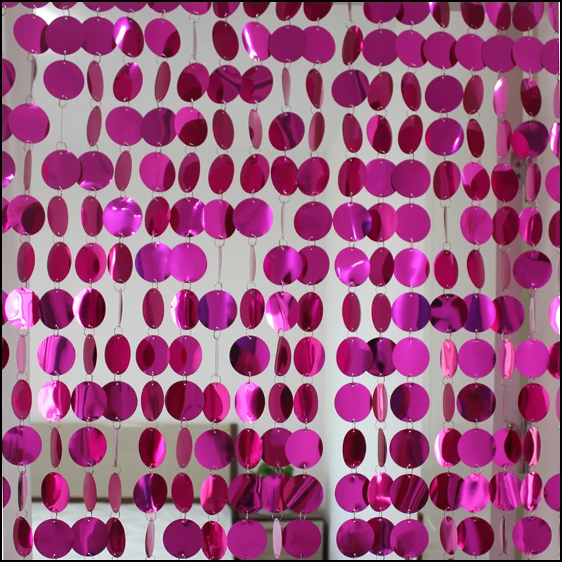 Большие плоские и круглые Блестки из ПВХ 50 мм декоративные аксессуары для