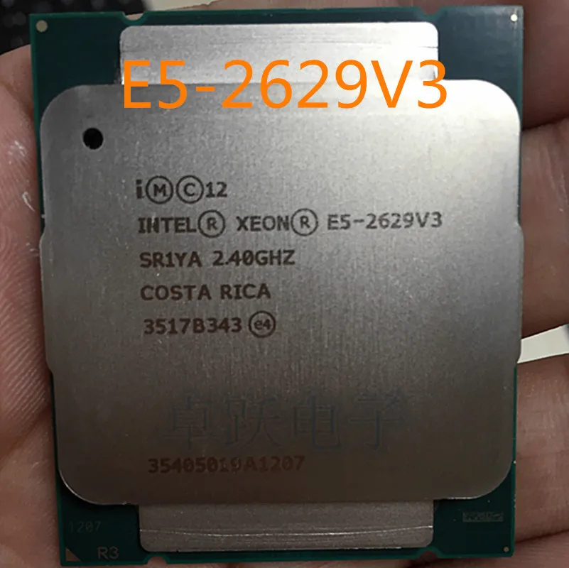 E5-2629 V3 Оригинальный Intel Xeon E5-2629V3 2 40 GHZ 8-Core 20MB SmartCache E5 2629V3 DDR4 2133MHz FCLGA2011-3 85W Бесплатная