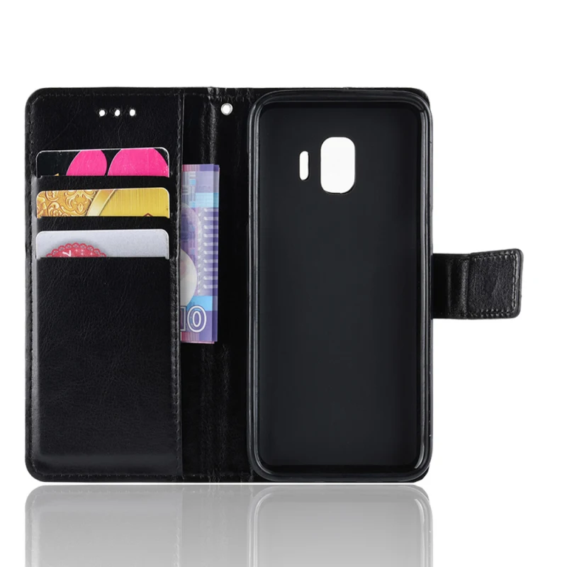Luxury PU Wallet Flip Leather Cover for Samsung Galaxy J2 Core case with Card slot Stand phone | Мобильные телефоны и