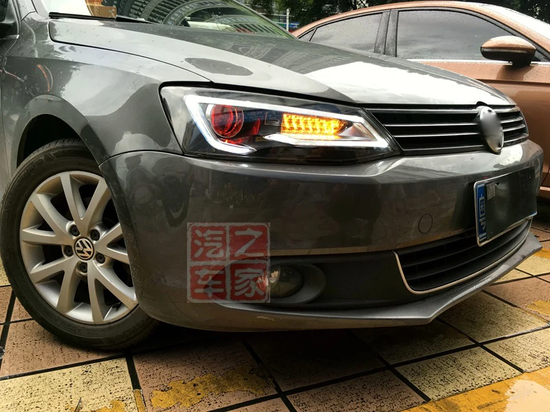 KOWELL автомобильный Стайлинг для VW JETTA MK6 2011 2012- светодиодные фары головного света Audi Стиль Биксеноновые линзы HID автомобиля