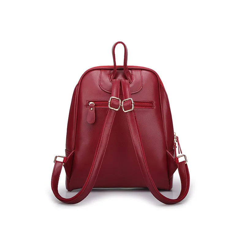 Модная обувь из искусственной кожи Рюкзаки для женщин женские сумки школы
