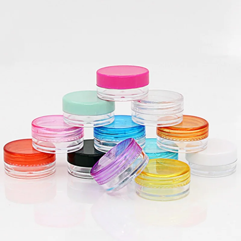 Горячая 10 шт./компл. пластиковая косметическая коробка пустая баночка для декора