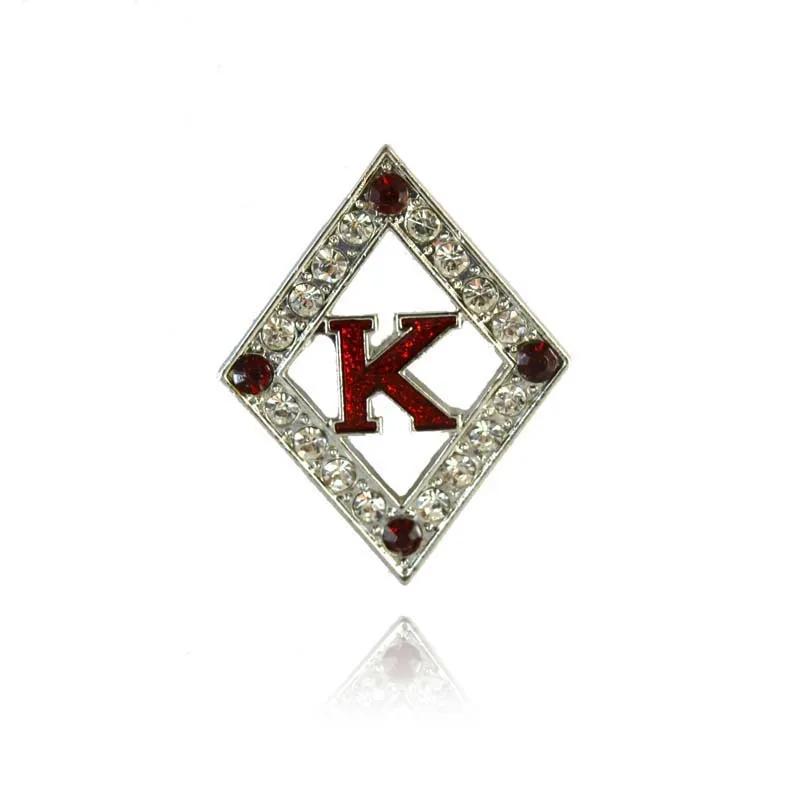 Новинка Kapp Alpha Psi, брошь с кристаллами, ювелирные изделия, брошь для братьев - Окраска металла: K design