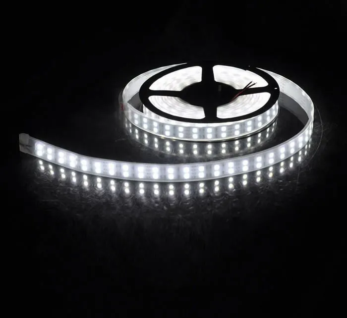 5 м 600 светодиодный 5050 SMD 12 в водонепроницаемый гибкий светильник 120 светодиодный/м светодиодный белый/теплый белый IP67 Водонепроницаемый светодиодный светильник 5 м/рулон