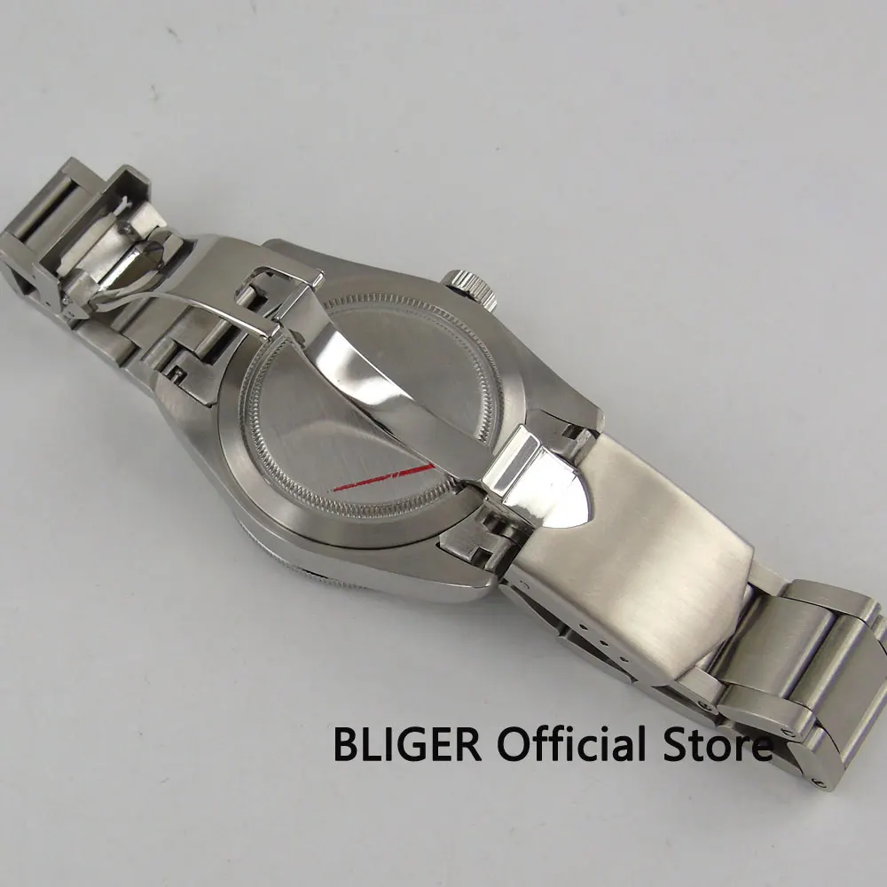 Сапфировое стекло 41 мм черный стерильный циферблат синий вращающийся ободок 20ATM