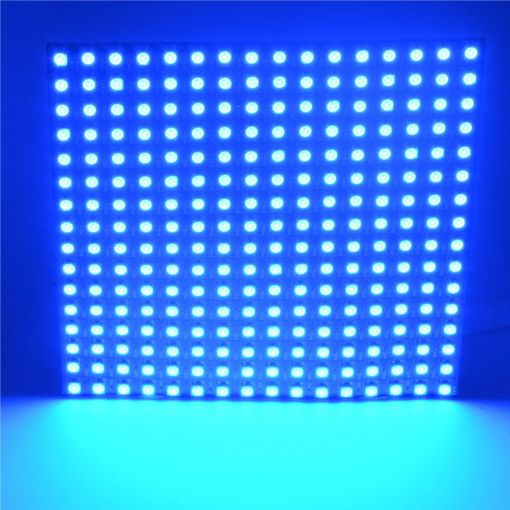 16*16 пикселей 5050 RGB WS2812B панель SK6812 WS2812 адресуемый Ragid светодиодный панельный экран индивидуально адресуемый RGB Полноцветный DC5V
