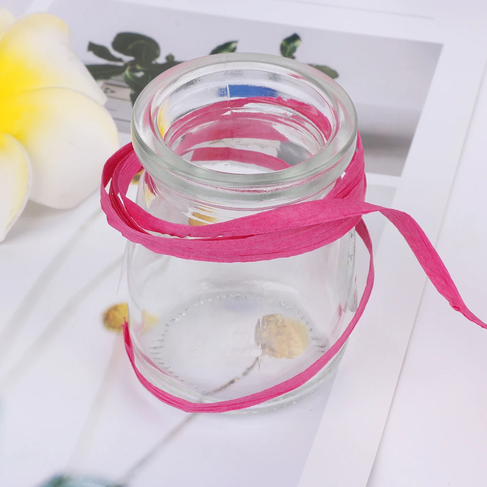 1 шт. 20 м/рулон DIY рафия ленточный шнур веревка для упаковки ладони бумажный канат Подарочная коробка Упаковка Рождественский свадебный подарок украшения для упаковки