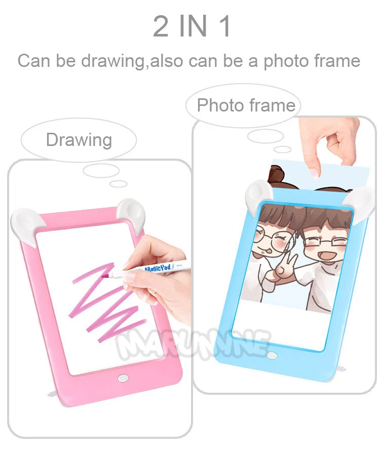 Marumine 3D Magic альбом для рисования письменная доска Sketchpad планшет Творческие дети ручка подарка светодиодных фонаря свечение художественный Рисунок Игрушки