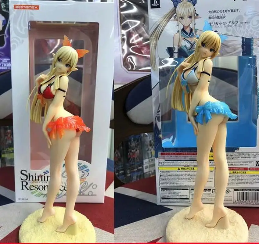 Аниме игра Сияющий резонанс Kirika Towa Alma Swimsuite версия сексуальные девушки ПВХ