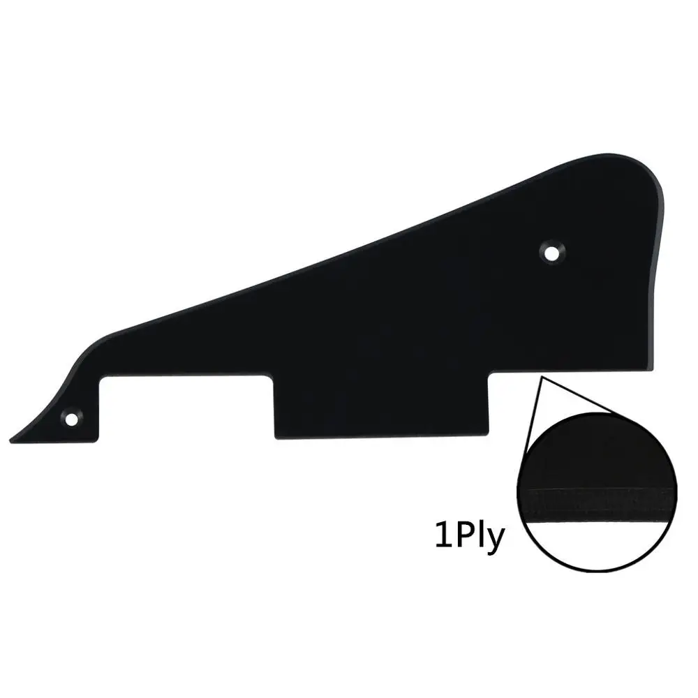 Black 1Ply FLEOR 1 шт. пикгард LP гитара скретч пластина pick Guard LP для LP стиль аксессуары для гитары - Цвет: Black 1Ply