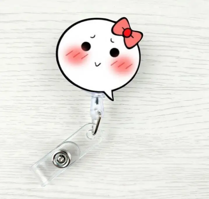 1 шт. Kawaii милые фрукты ананас значок катушка автобус карта Студенческая медсестры ID Имя карты со значком выдвижной держатель катушка канцелярские принадлежности