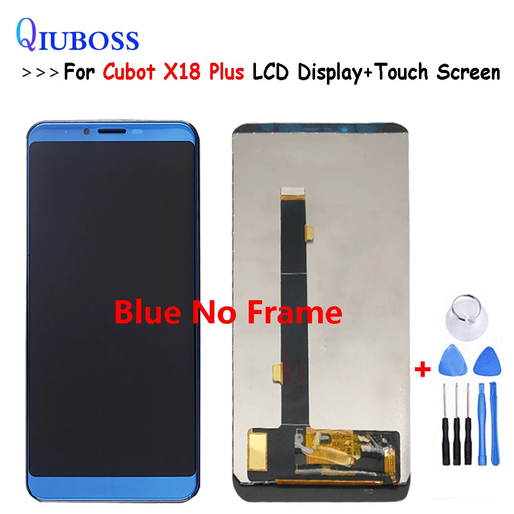 Для Cubot X18 Plus ЖК дисплей и сенсорный экран с рамкой + инструменты клей 5 99 дюйма для