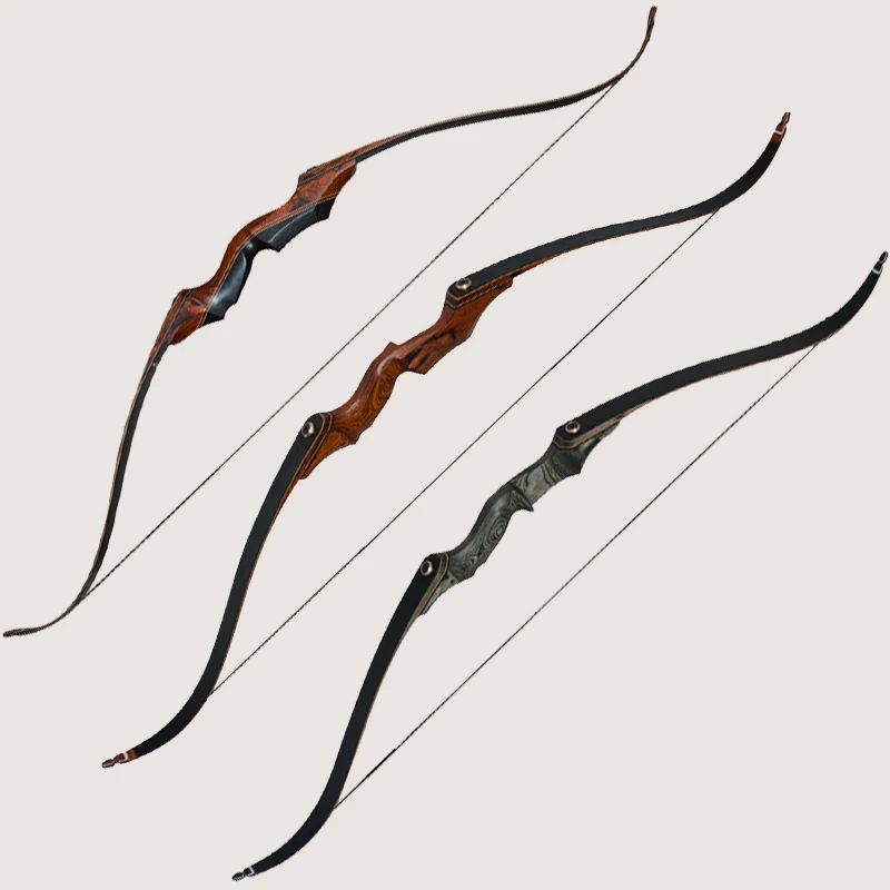 

Archery Wood Bow Takedown Hunting Bow 30-60lbs 58inch Laminated Wooden Recurve Bow and Arrow Shooting Equipment for Outdoor