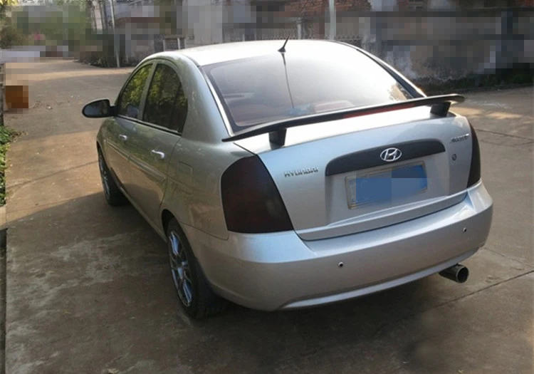 Для Hyundai Accent Verna спойлер 2008 2015 автомобильное украшение в виде хвостового крыла
