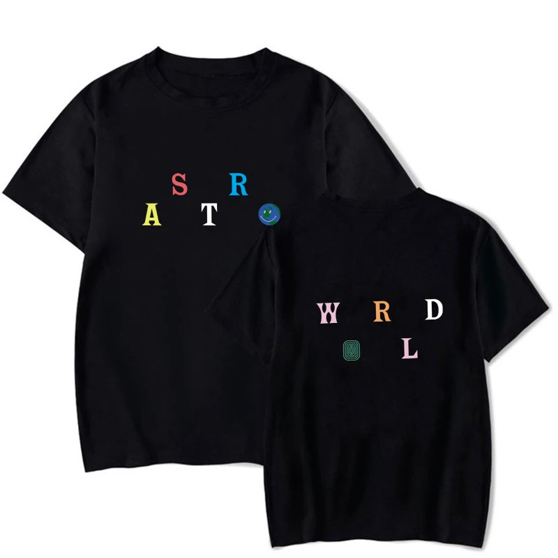 Футболка Мужская/женская с круглым вырезом брендовая тенниска принтом ASTROWORLD