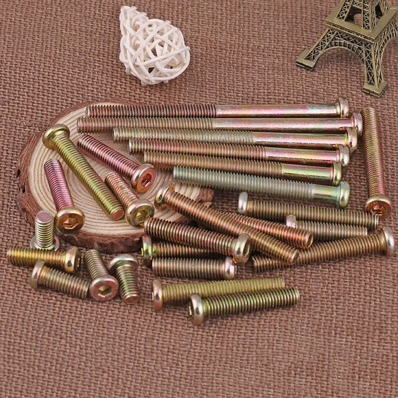 M6*20-M6*90 Furniture Hardware Screws Flat Round Hexagonal Links | Обустройство дома