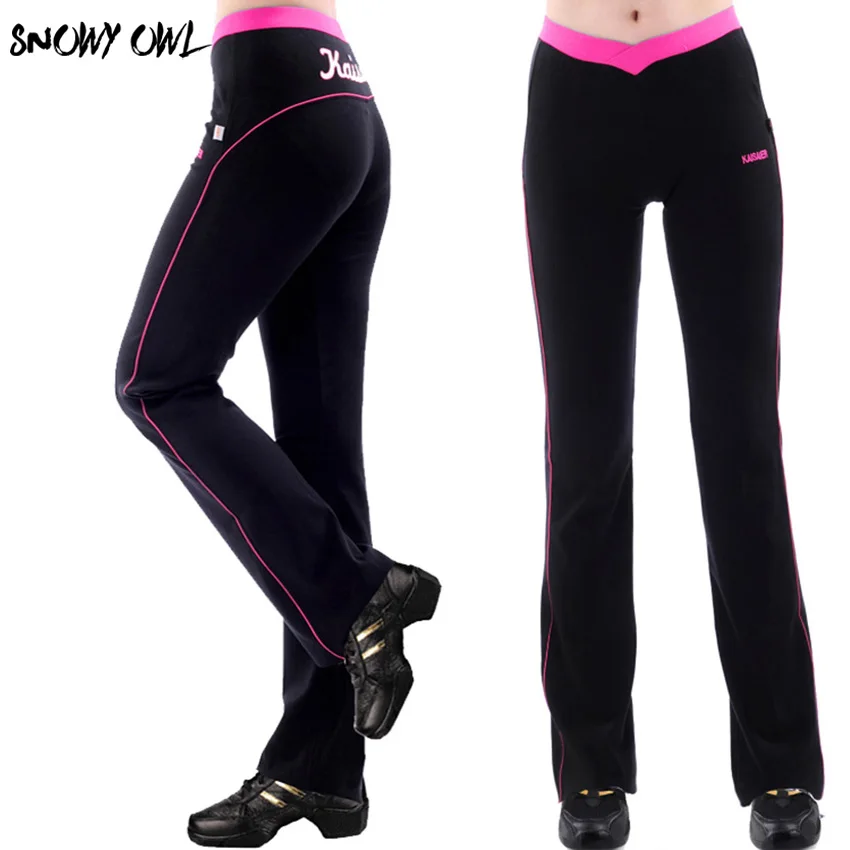 Free Shipping New Fashional Women Yoga Pants Soft Square Dance Fitness Sport Trousers Hot Sale DL 55 | Спорт и развлечения