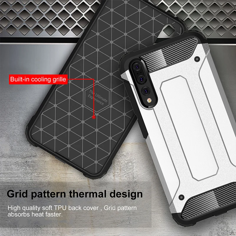 Coque For Huawei P20 Lite Case Protection Armor Cover On P 20 Pro Plus Hard Hybrid PC P20lite / Nova 3e Phone Bags | Мобильные