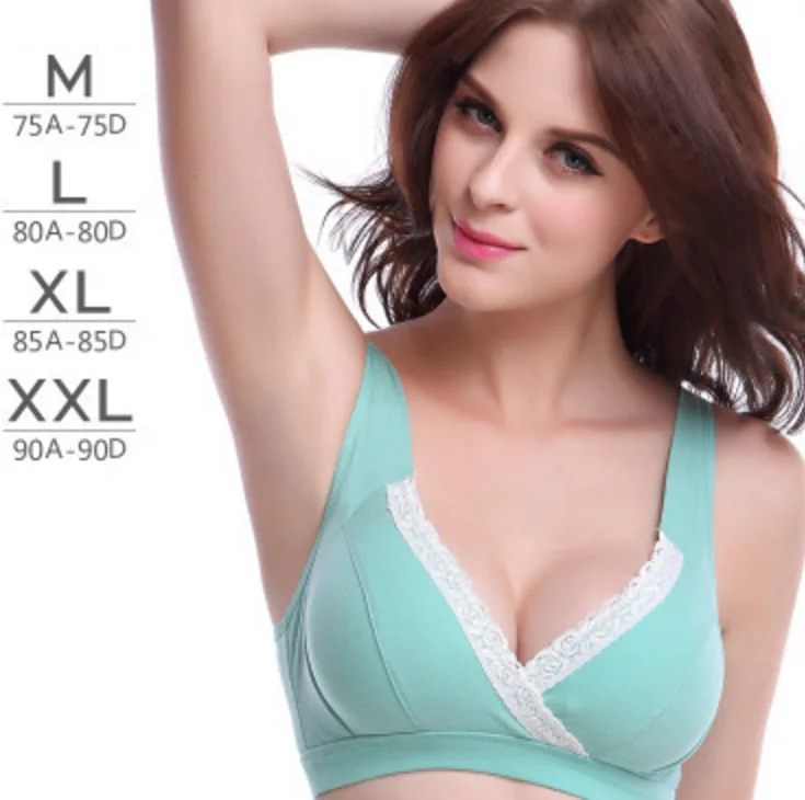 

Woman's No rims 100% all cotton Bra Simple and comfortable solid color wire free bras lingerie