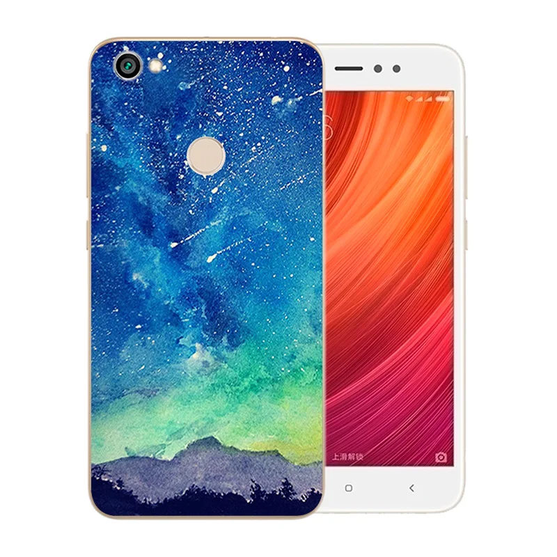 5.5 inch For Xiaomi Redmi Note 5A Prime Fingerprint Phone Cases Silicone Starry Sky Pattern Luxury for Hongmi Pro Shell |