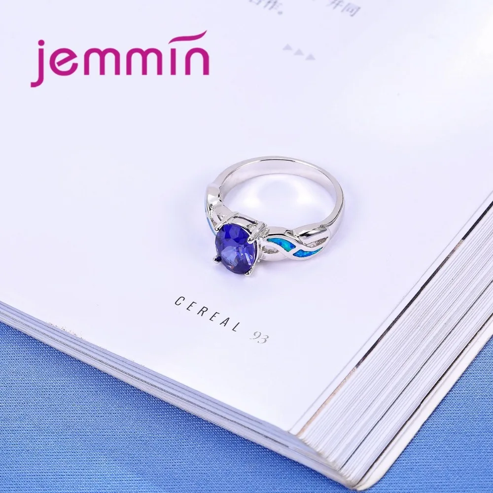 Женское кольцо из серебра 925 пробы с сапфировым камнем | Украшения и аксессуары