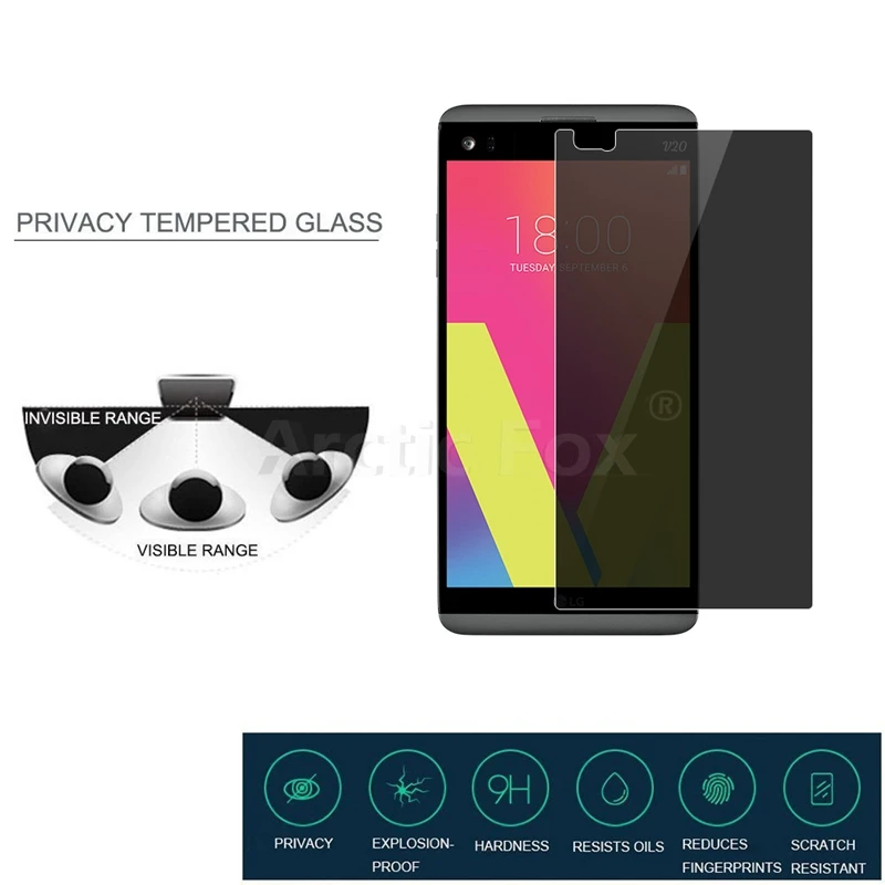 Для LG V20 Высокое качество 2.5D Arc Edge антишпионское закаленное стекло для 5 7 дюймов
