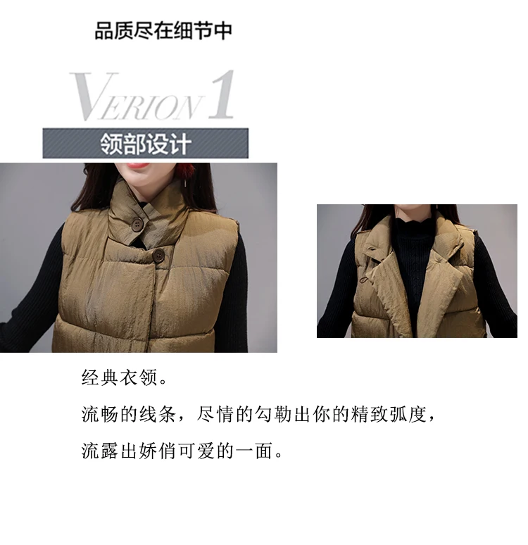 2017 Весна Осень Зима Дизайн теплый пуховик на подкладке из хлопка средней длины