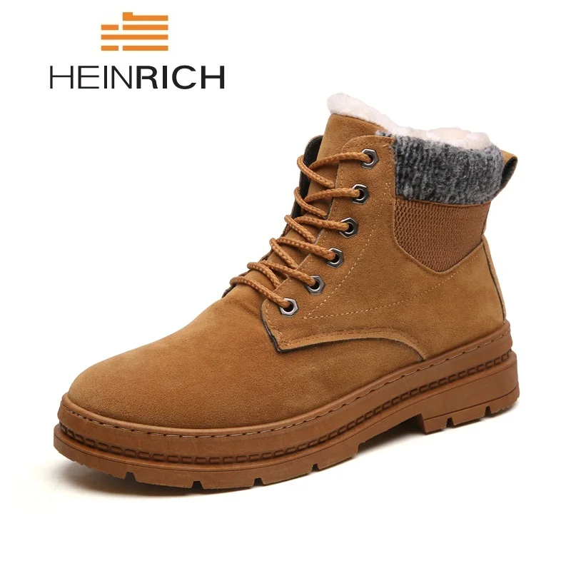 HEINRICH/2018 г. Мужская зимняя обувь Tenis Masculino Adulto теплые зимние ботинки на меху Botas De