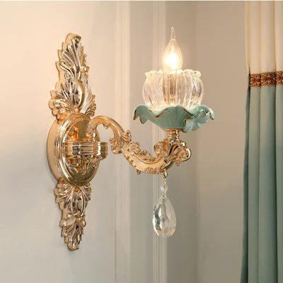 1 light wall lamp Современная Люстра хрустальная люстра для кухни светодиодный светильник для столовой хрустальные светильники для гостиной люстры для отеля светильник потолочный люстра потолочная люстра светодиодная люстра лофт led люс - Цвет абажура: 1 light wall lamp