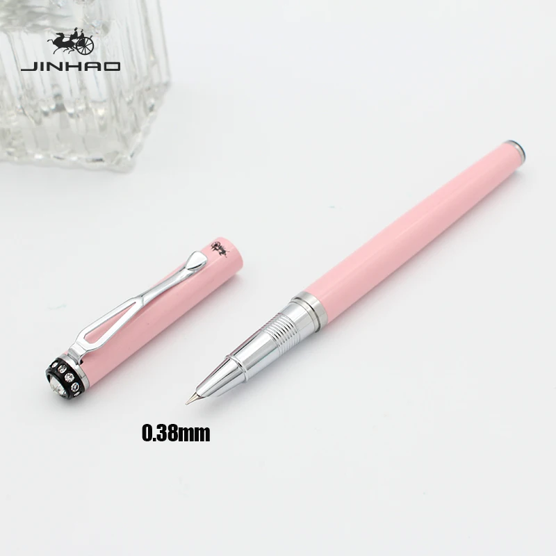 Jinhao 301 авторучка 0,38 мм чернильные ручки для письма для девочек металлические Роскошные Металлические stylo plume каллиграфия ручка caneta caligraphy