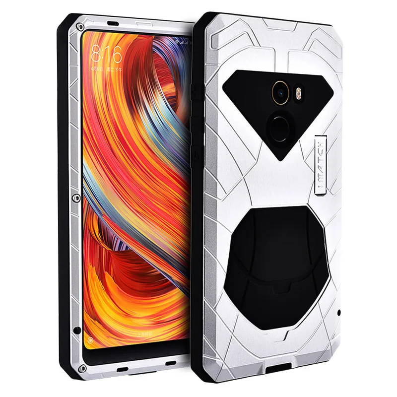 Высококачественный противоударный сверхпрочный чехол для Xiao mi 8 Алюминиевый металлический протектор силиконовый бампер чехол для телефона для mi x 2 2s Max 2 3