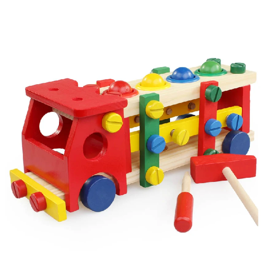 

disassemblable wooden carts multifunctional wooden toys car