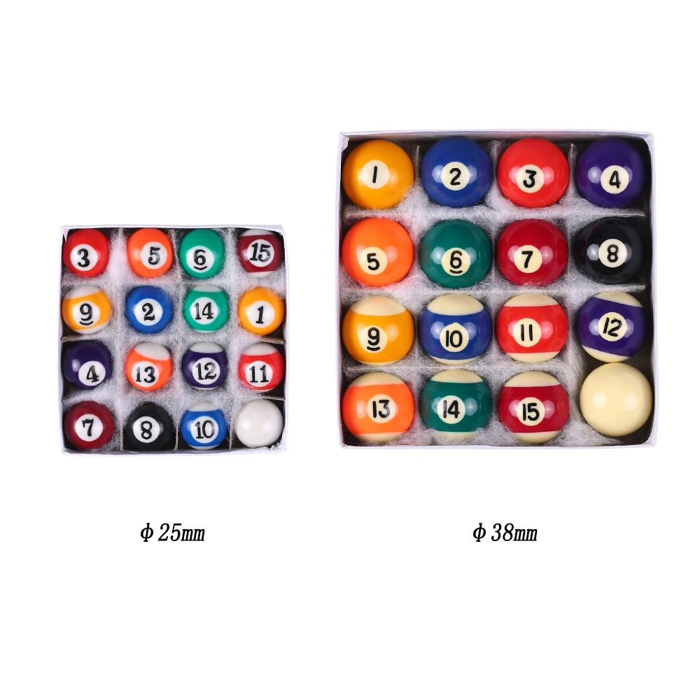 25 мм/38 мм детские настольные мячи для бильярда набор из смолы маленькие шары